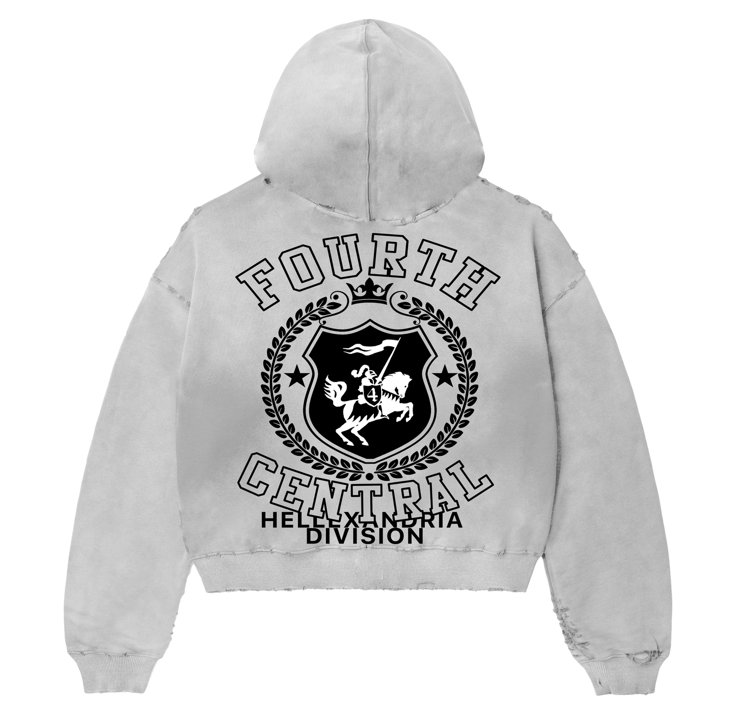 Black/White "FourthCentral" Zip Up