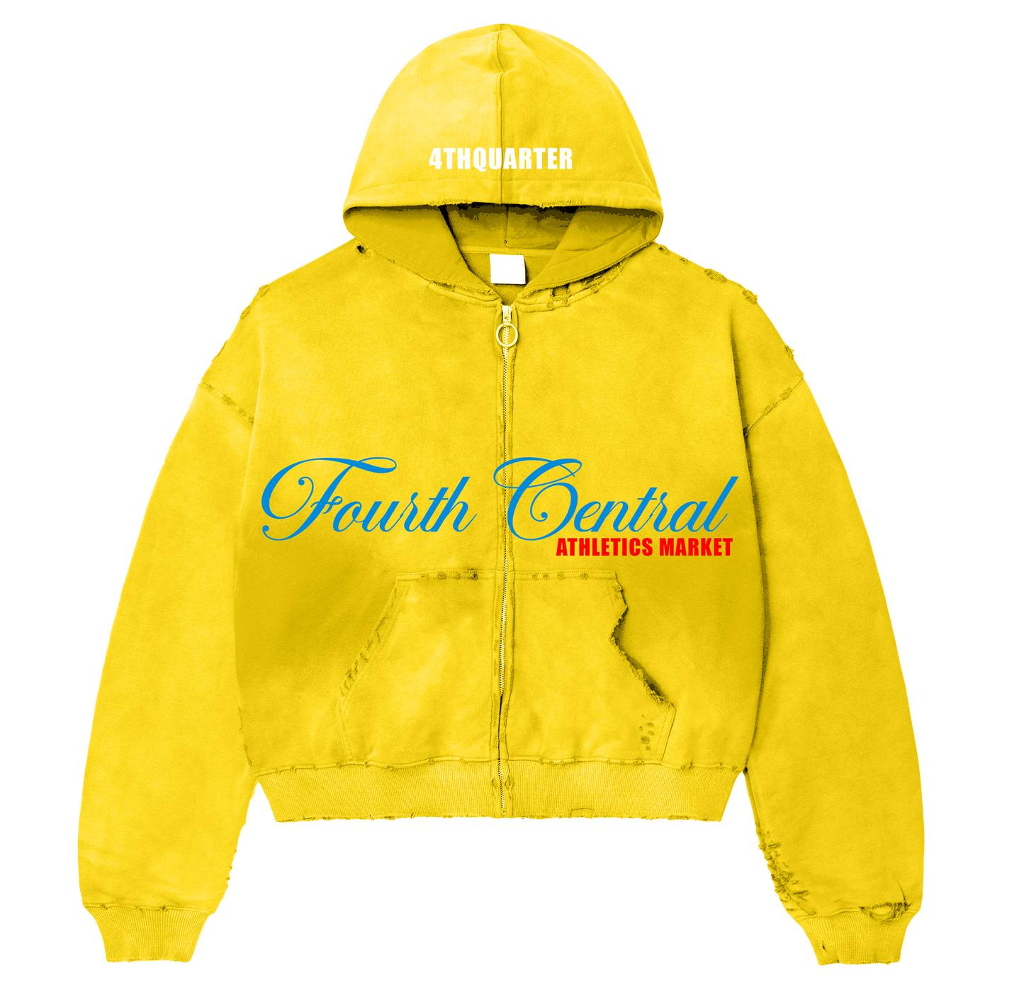 Yellow "FourthCentral" Zip Up
